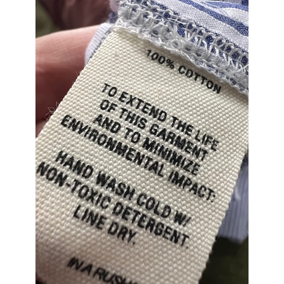 NWT Alex Mill Blue White Striped Standard Maxi Shirt Dress Size XL Cotton - Picture 3 of 6